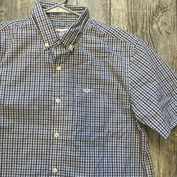 Dockers Men Shirt plaid size medium, button-down, short sleeve - Picture 2 of 5